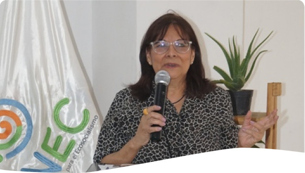 Coordinadora técnico nacional PRAIS ante la UNCCD. Doctora en Ciencias Gerenciales, Doctora en Ecología del Desarrollo Humano